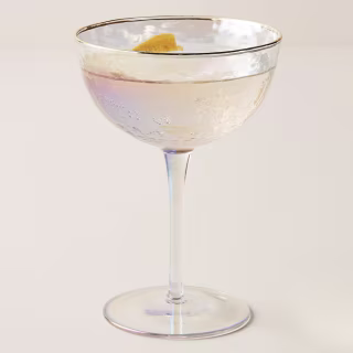 Anthropologie Lustered Coupe Glasses