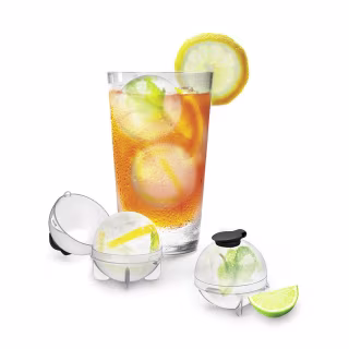 Fruit Infusing Ice Balls - Set of 4 | Ice mold, whiskey ice, fruit and herb infuser