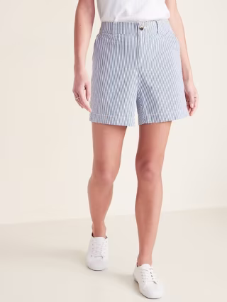 Old Navy Mid-Rise Everyday Seersucker Shorts
