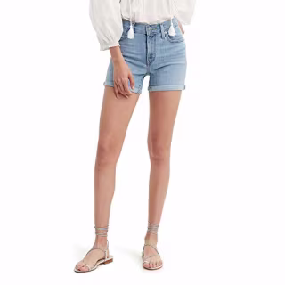 Levi's Women's Mid Length Shorts, Oahu Clouds, 24 (US 00)