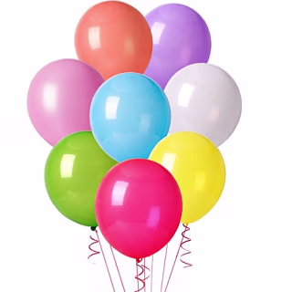 Mesha 128pcs Assorted Color Party Balloons Supplies,12 Inches 8 Kinds of Multicolor Rainbow Latex Balloons, Various Globos for Garland Arch Kit Decoration, Bridal & Baby Shower/ Wedding/ Birthday Part