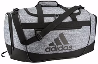 adidas Defender III medium duffel Bag, Onix Jersey/Black, One Size