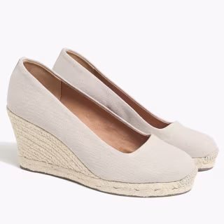 Canvas Espadrille Wedges