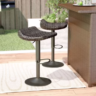 Wade Logan Patio Bar Stool (Set of 2)