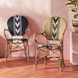 Capri Striped Indoor/Outdoor Bistro Chair