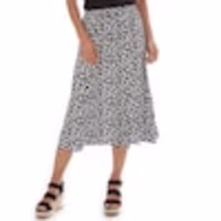 Women's Apt. 9(R) Print Challis Pull-On Trumpet Skirt