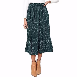 Exlura Pleated Midi Skirt