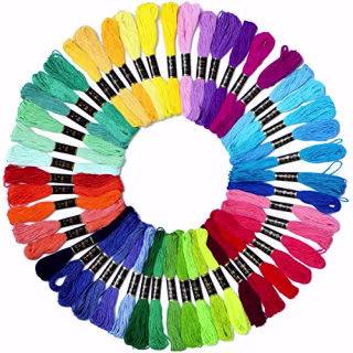 Embroidery Floss Rainbow Color 50 Skeins Per Pack Cross Stitch Threads Friendship Bracelets Floss Crafts Floss