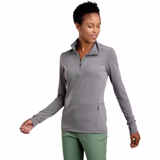 Toad & Co Women's Debug Swifty Breathe Quarter-Zip Sweater