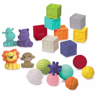 Infantino Balls, Blocks, & Buddies Activity Toy Set