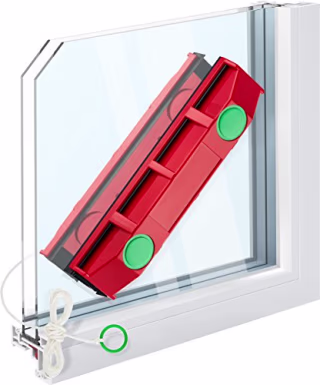 Tyroler Bright Tools The Glider D-3 Magnetic Window Cleaner for Double Glazed Windows Fits 0.8"-1.1" Window Thickness. Glass Cleaner