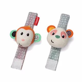 Infantino Go gaga! Wrist Rattles - Fox & Owl