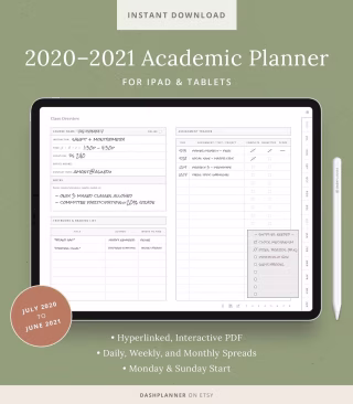 2020 Digital Planner | 2020 Digital Planner for iPad | 2020 Digital Planner for Goodnotes | Goodnotes Digital Planner Dated| Digital Planner