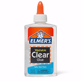 Elmer's Liquid School Glue, Clear, Washable, 5 Ounces, 1 Count