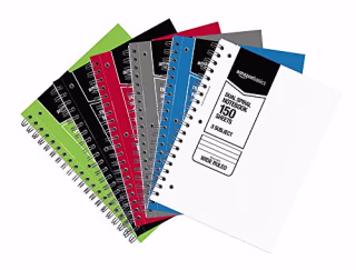 AmazonBasics 3-Subject Spiral Notebook