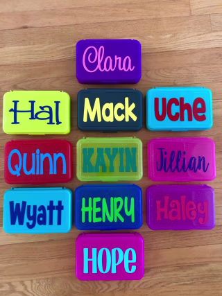 Personalized Crayon Box, Crayon Box, School Supply, Personalized Pencil Box, personalized school supplies, Teacher Supplies, Back to School
