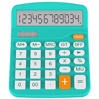 Helect H1001B-Calculator-BL Standard Function Desktop Calculator, Blue