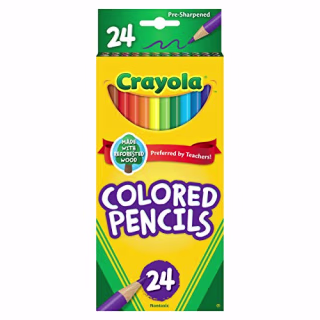 Crayola Colored Pencils, Coloring Supplies, 24 Count