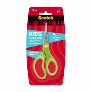 Scotch Kids Pointed Tip Scissors with Soft Touch, 5 Inches (1442P) (Colors may vary)