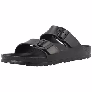 Birkenstock Unisex Arizona Essentials EVA Black Sandals - 38 N
