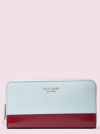 spencer zip-around continental wallet