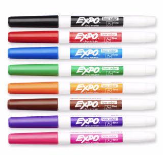 Expo Fine-Point Dry-Erase Markers