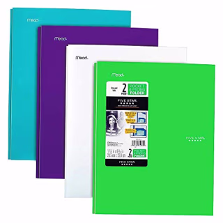 Five Star 2 Pocket Folders with Prong Fasteners