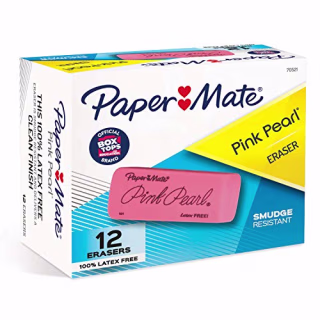 Paper Mate Pink Pearl Erasers