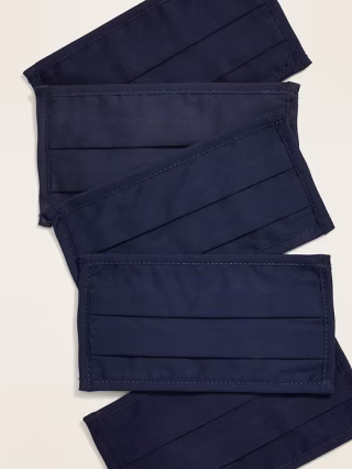 Variety 5-Pack of Triple-Layer Cloth Face Masks for Kids