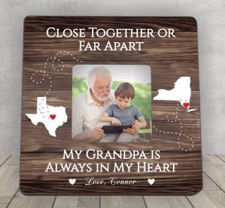 EnchantedHillStudios Close Together or Far Apart Picture Frame