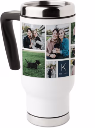 Shutterfly Pictogram Travel Mug with Handle