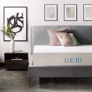 Lucid 12" Triple-Layer Ventilated Gel Memory Foam Queen Mattress