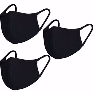 BeatBasic Reusable Cotton Mask, Pack of 3