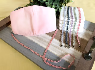 JunieLife Lace Mask Lanyard Set