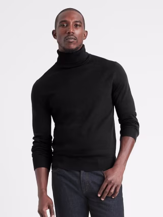 Banana Republic Italian Merino Turtleneck Sweater