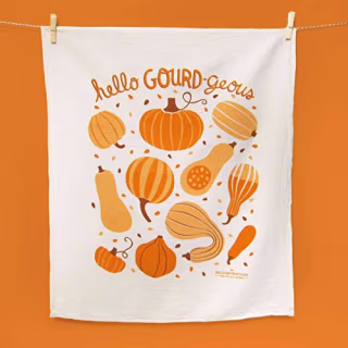 Kitchen Towel, Pumpkins and Gourds
