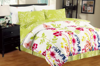 Hadfield Reversible Floral Bed-In-A-Bag