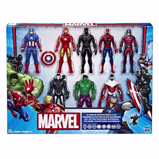 Marvel Avengers Action Figures - Iron Man, Hulk, Black Panther, Captain America, Spider Man, Ant Man, War Machine &amp; Falcon! (8 Action Figures)