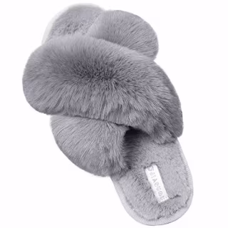 Jiasuqi Fuzzy Memory Foam Slippers