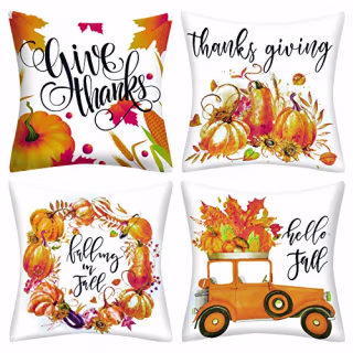 AMENON 4Pack Fall Pillow Covers