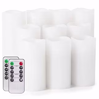 Salipt LED Flickering Flameless Candles Set of 10