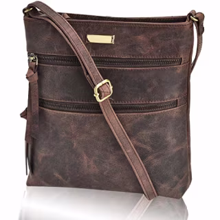 Estalon Leather Crossbody Bag