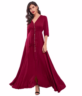 Milumia Women's Button Up Maxi Dress