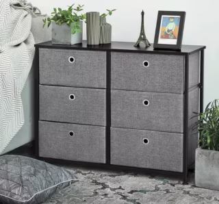 Whitestone 6 Drawer Double Dresser