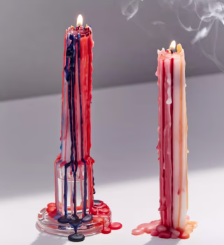 Color Drip Candlestick Set
