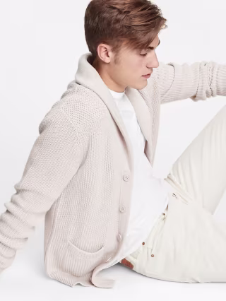 Gap Ribbed Shawl Cardigan