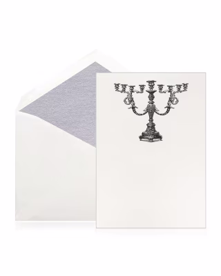 Baroque Menorah Stationery Set