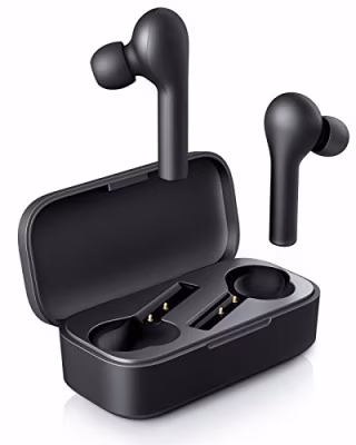 AUKEY True Wireless Earbuds, Bluetooth 5 Headphones in Ear with Charging Case, Hands-Free Headset with Noise Cancellation Mic, Touch Control, 35 Hours Playback for iPhone and Android