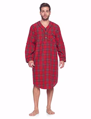Ashford & Brooks Men's Long Nightshirt