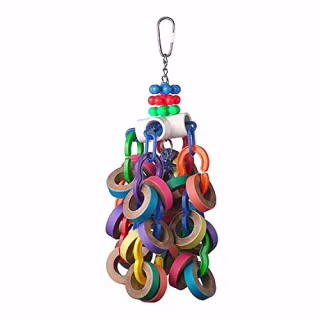 Super Bird Creations SB1107 Bagel Cascade Bird Toy, Large